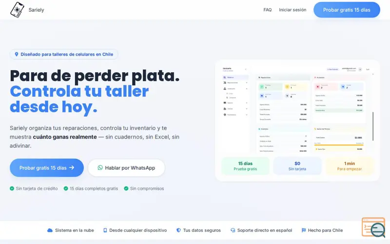 Screenshot of Sariely