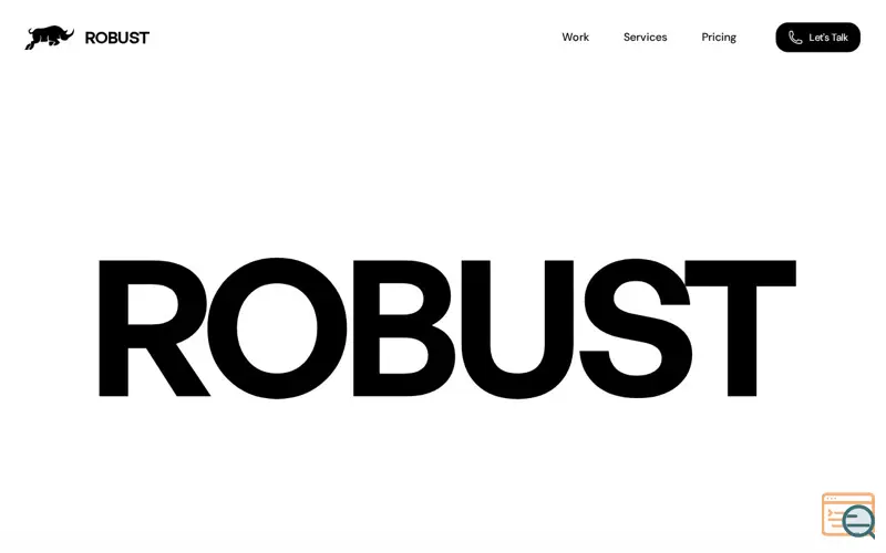 Screenshot of ROBUST Design Studio
