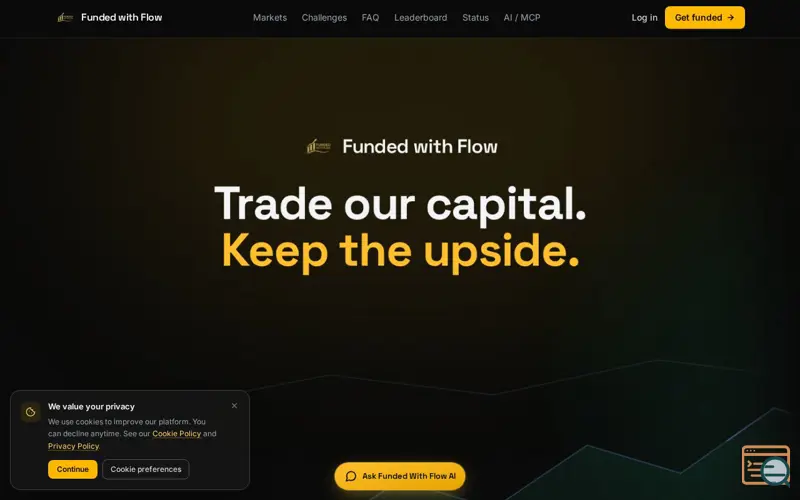 Screenshot of Funded with Flow