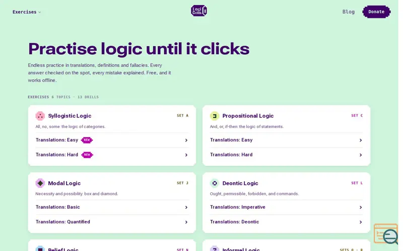 Screenshot of LogiCola 3