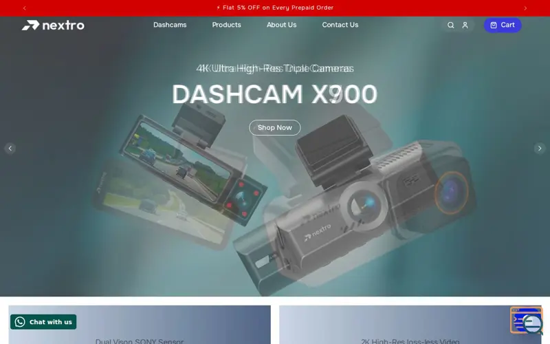 Screenshot of Nextro, a launch using Google Merchant Center
