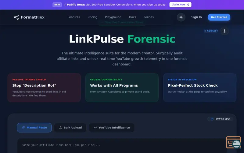 Screenshot of FormatFlex