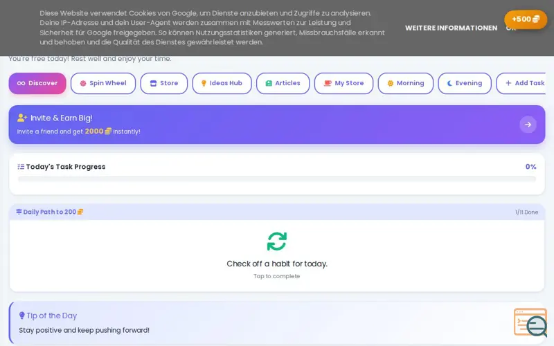 Screenshot of Nono Lessons Hub