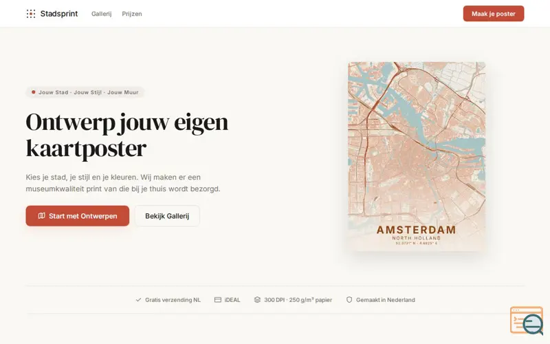 Screenshot of Stadsprint