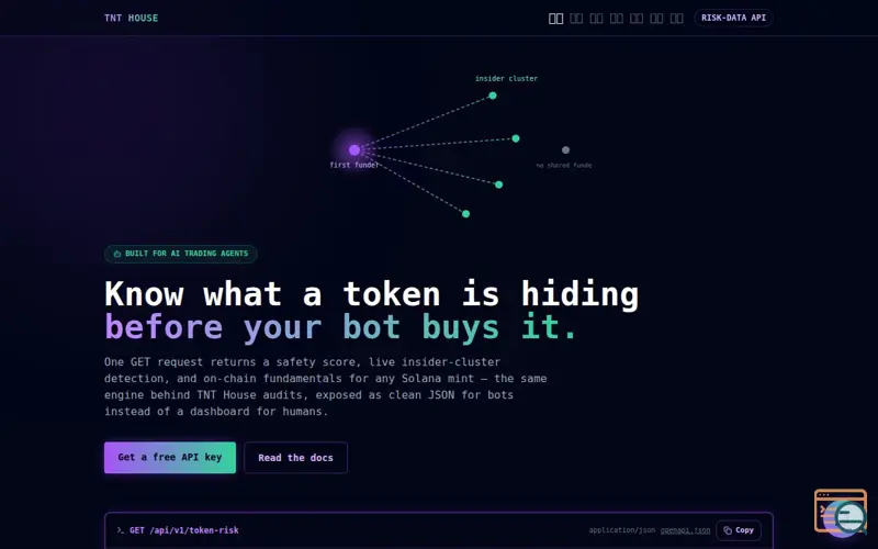 Screenshot of Risk-Data API