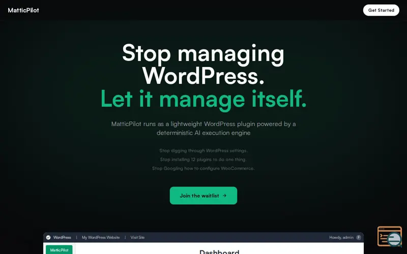 Screenshot of Matticpilot