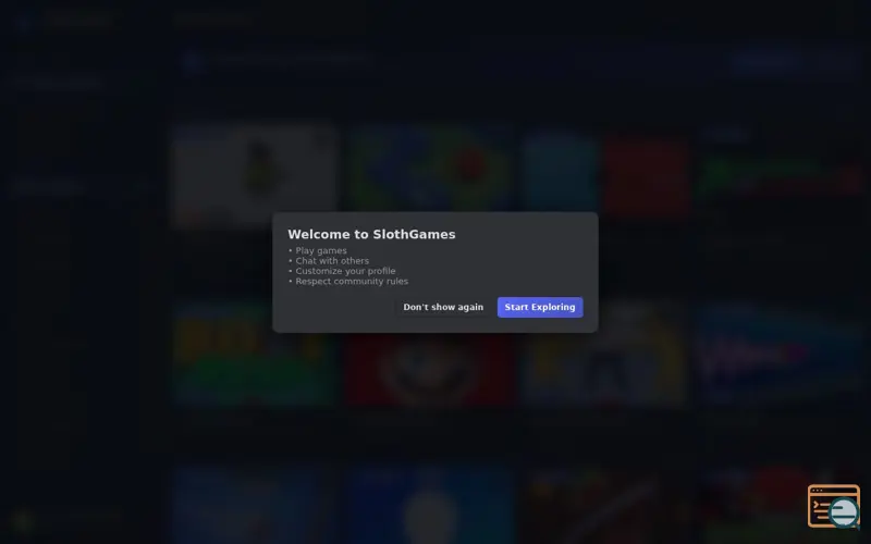 Screenshot of SlothGames — Games & Chat, a launch using Ably
