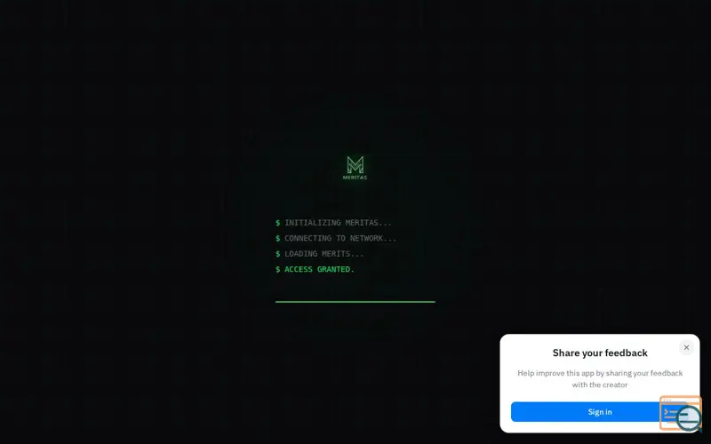 Screenshot of Meritas