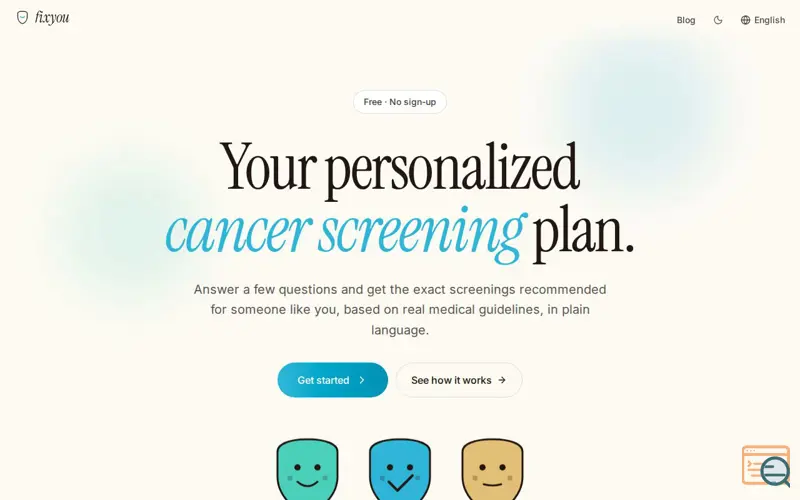 Screenshot of FixYou