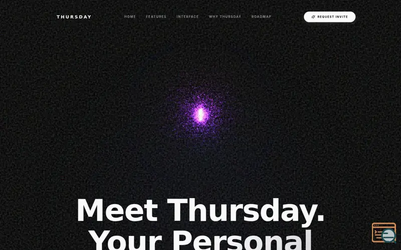 Screenshot of THURSDAY AI
