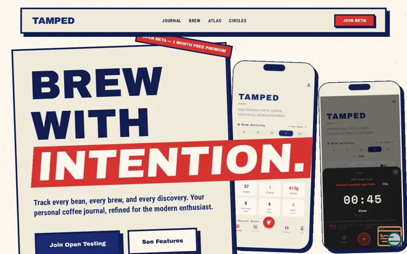 Screenshot of Tamped