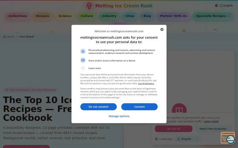 Screenshot of Melting Ice Cream Rush — Top 10 Recipes