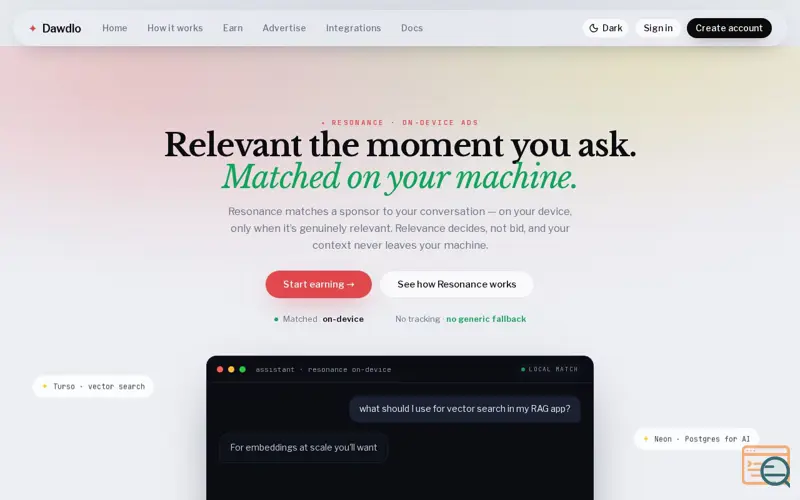 Screenshot of Dawdlo