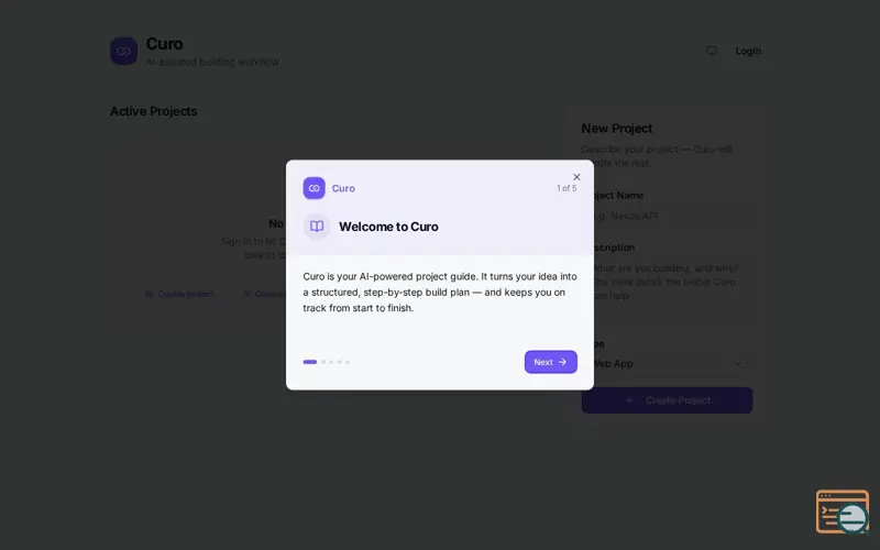 Screenshot of Curo