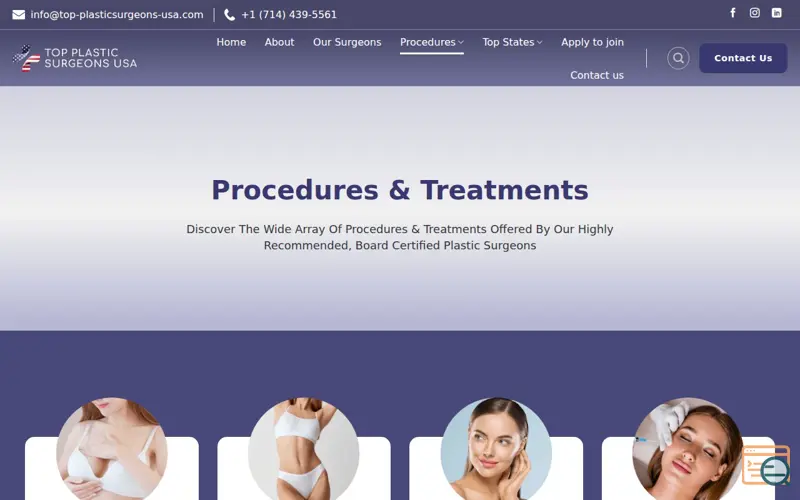 Screenshot of SafeCosmetic Surgeons USA 