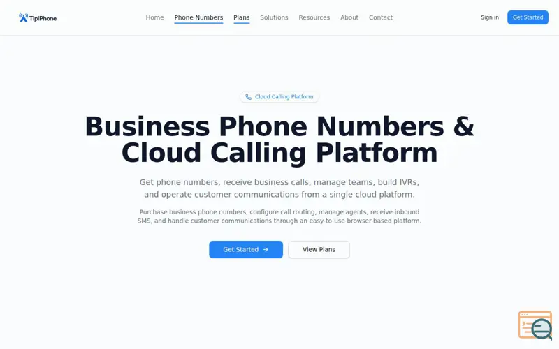 Screenshot of TipiPhone Cloud Telephony, a launch using Microsoft 365