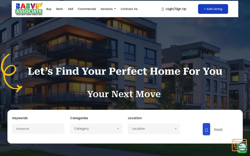 Screenshot of Babvip Associates