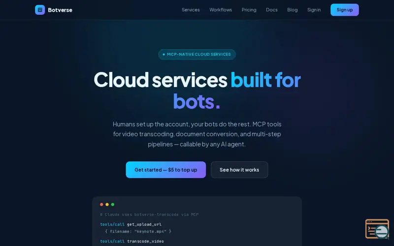 Screenshot of Botverse