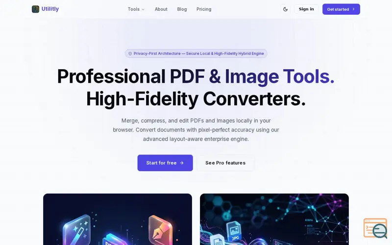Screenshot of Utilitly.com