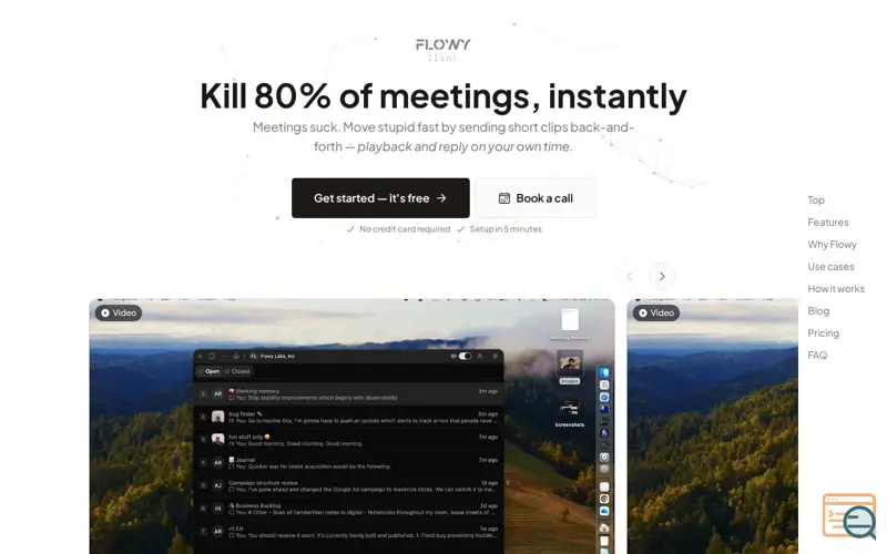Screenshot of Flowylabs