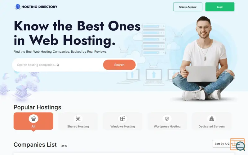 Screenshot of Webhosters