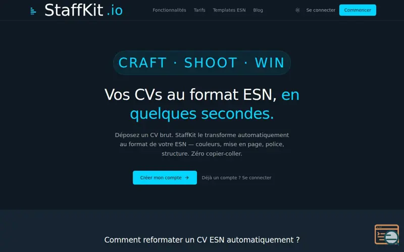 Screenshot of StaffKit