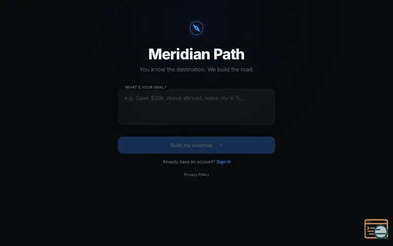 Screenshot of Meridian Path