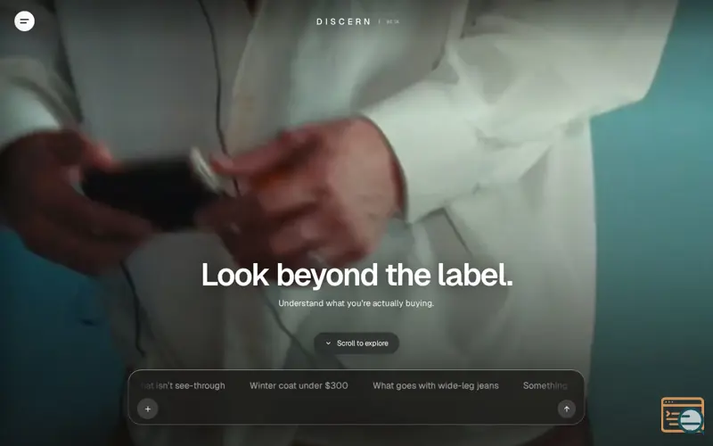 Screenshot of Discern