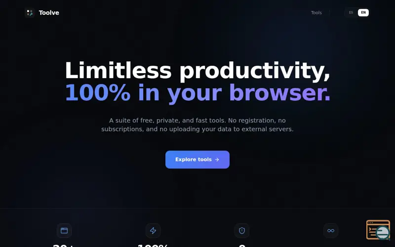 Screenshot of Toolve