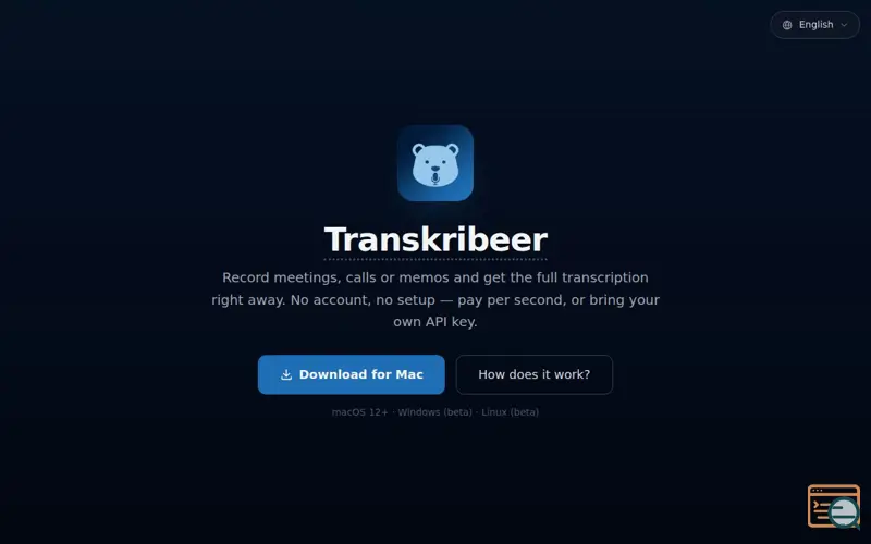 Screenshot of Transkribeer 2.0