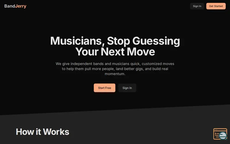 Screenshot of BandJerry