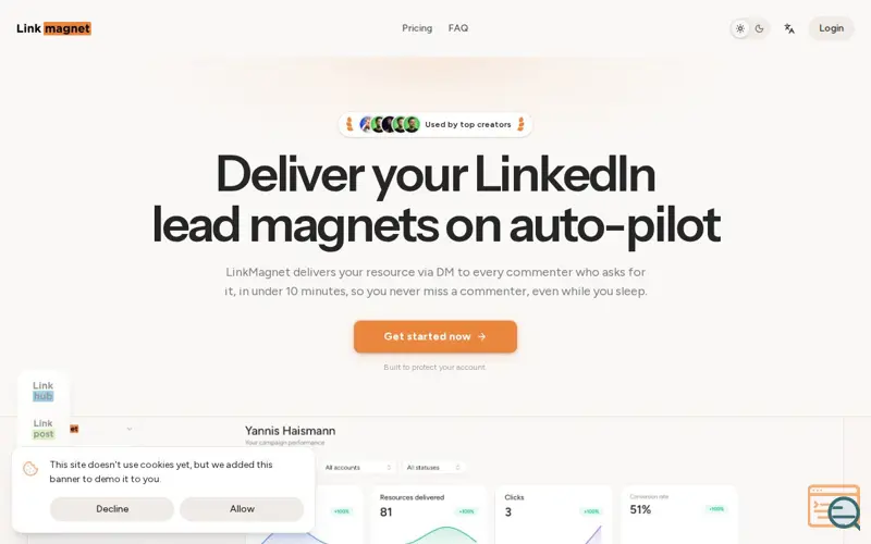 Screenshot of LinkMagnet