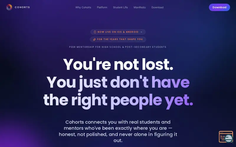Screenshot of Cohorts