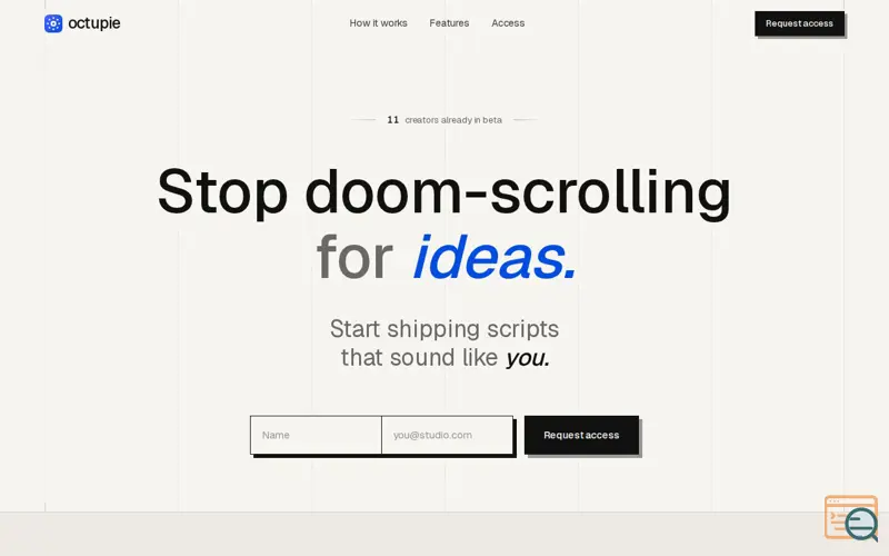 Screenshot of Octupie