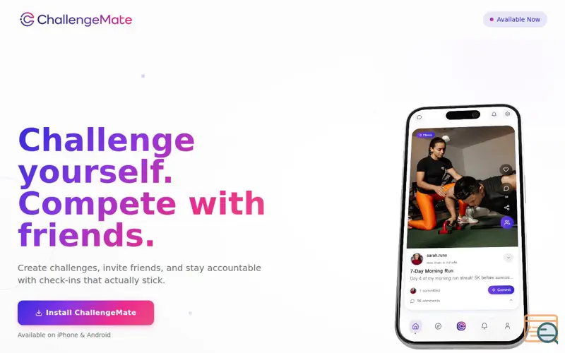Screenshot of ChallengeMate