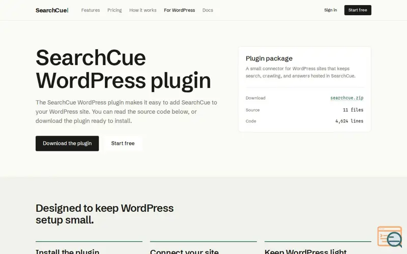 Screenshot of Improved Search for WordPress