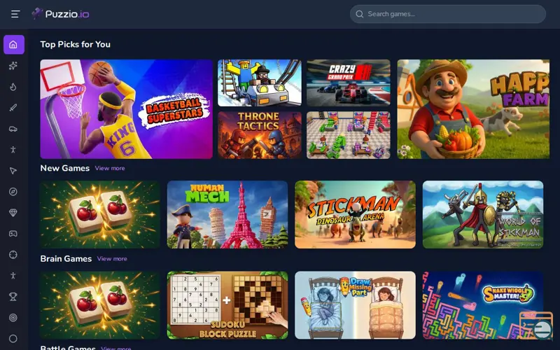 Screenshot of Puzzio.io