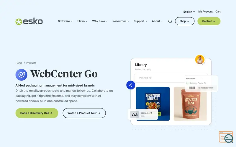 Screenshot of Webcenter Go