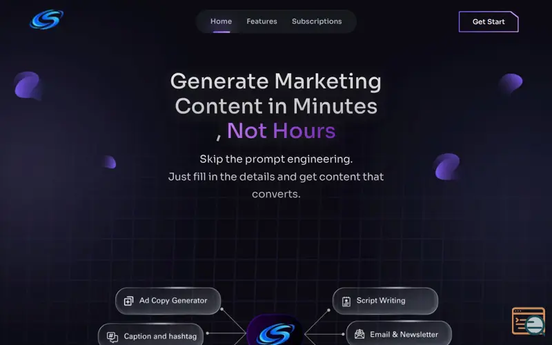 Screenshot of synthovia