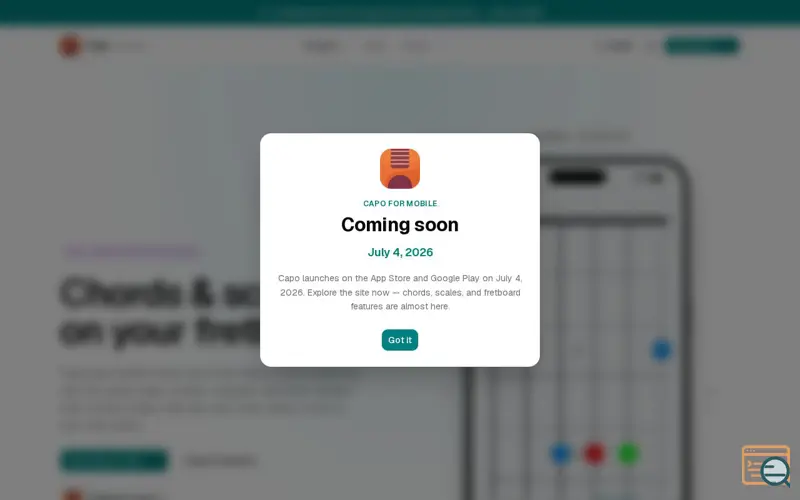 Screenshot of Capo by Sonid