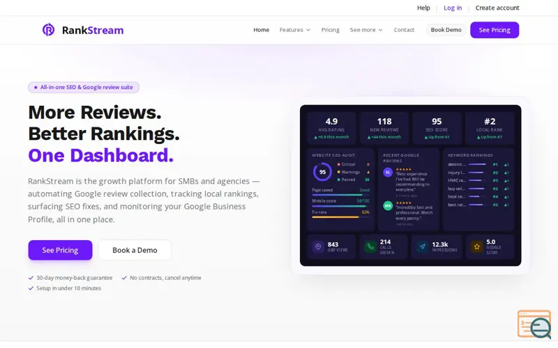 Screenshot of RankStream