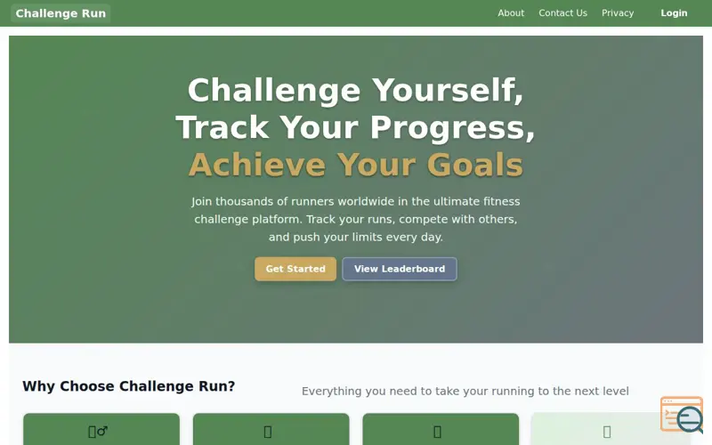 Screenshot of Challenge Run