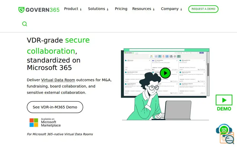 Screenshot of Govern 365, a launch using Secureframe
