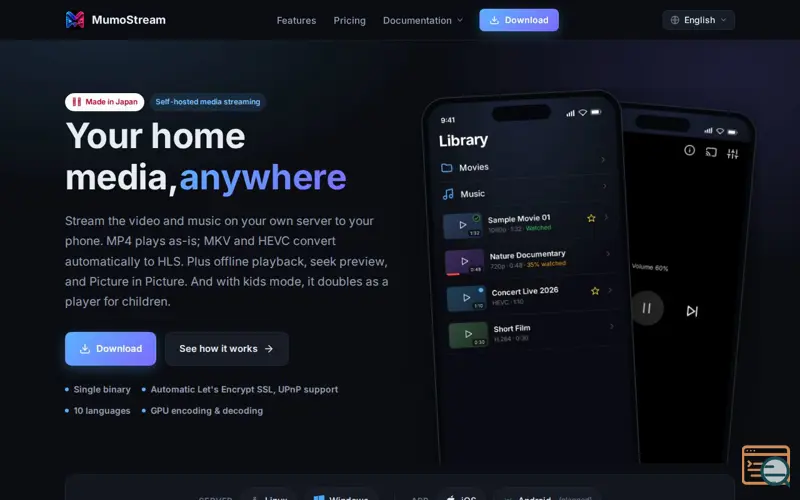 Screenshot of MumoStream