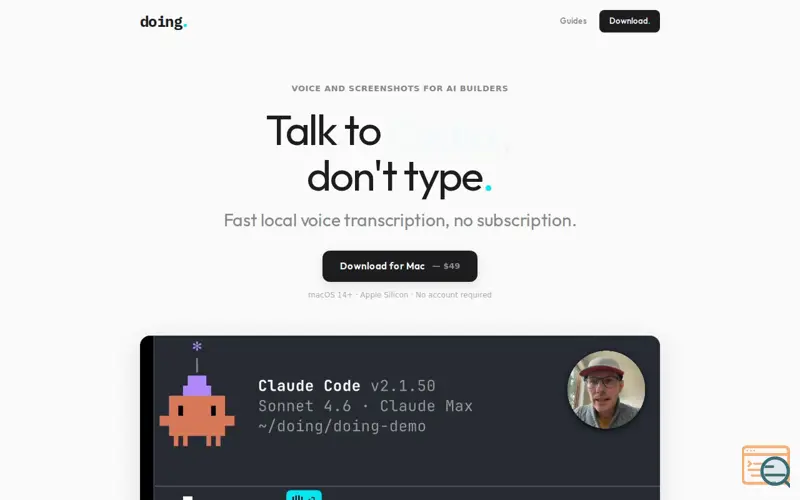 Screenshot of Doing