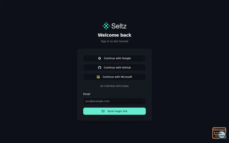 Screenshot of Seltz