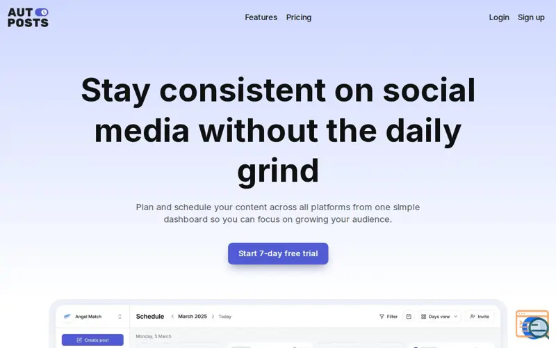 Screenshot of Auto Posts