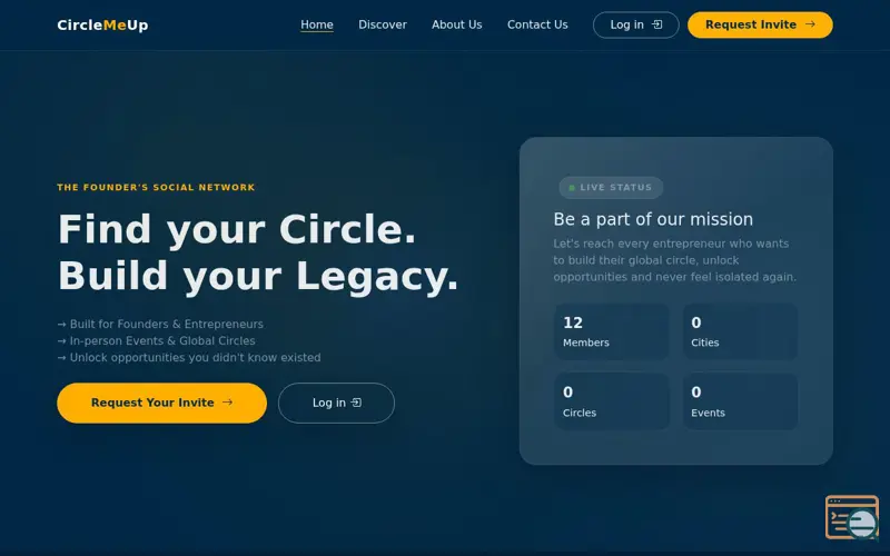 Screenshot of CircleMeUp