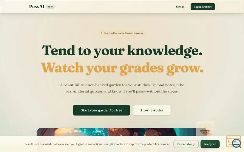 Screenshot of Pass AI