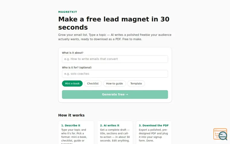 Screenshot of MagnetKit